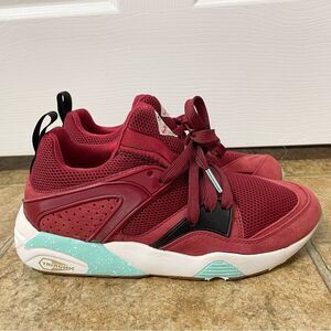 Puma Trinomic Blaze Sneakers Burgundy Red US 8 EUR 40.5